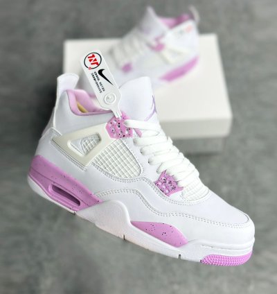 New Jordan 4 White Pink Oreo