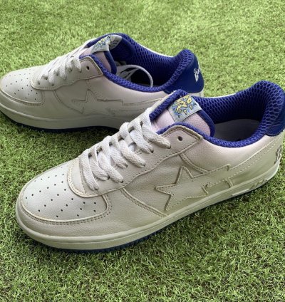 Bape Sta Revolver Leather White