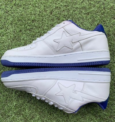 Bape Sta Revolver Leather White
