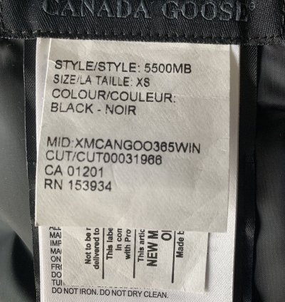 Nwt Canada Goose Brookvale Down Jacket Black Label Xs