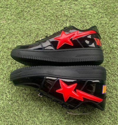 Bape Sta Shark Patent Leather Black