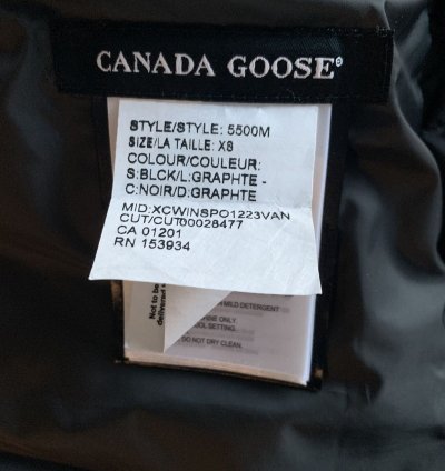 Nwt Canada Goose Brookvale Down Jacket Size Xs