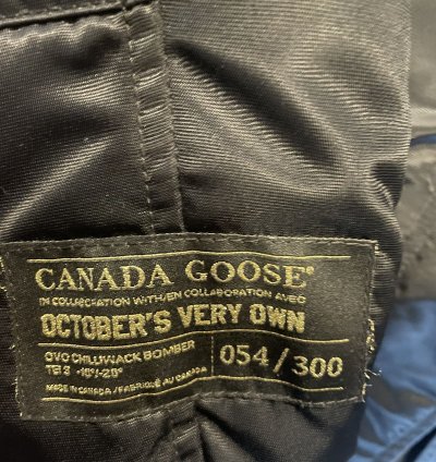 Ovo Canada Goose Chilliwack Bomber Jacket