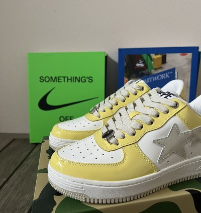 Bape Sta Yellow Ssense Sneakers