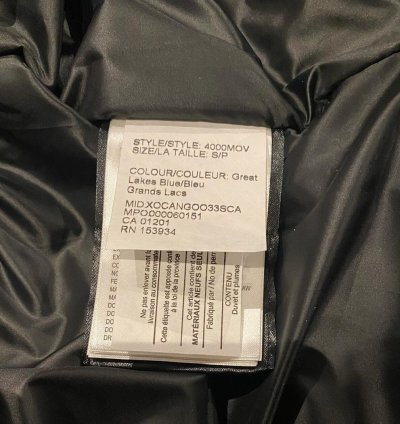 Ovo Canada Goose Terrain Parka Royal Blue
