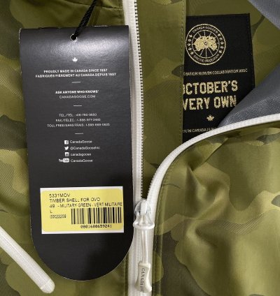 Ovo Canada Goose Timber Shell Jacket