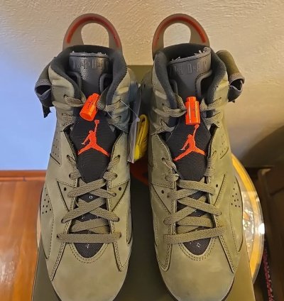 Jordan 6 Retro X Travis Scott Mid Olive