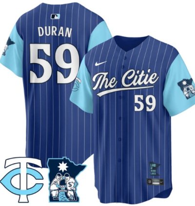 Jhoan Duran Jersey 59 Minnesota Twins 2025 City Connect Concept Stitched Royal