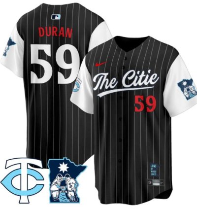 Jhoan Duran Jersey 59 Minnesota Twins 2025 City Connect Concept Stitched Black