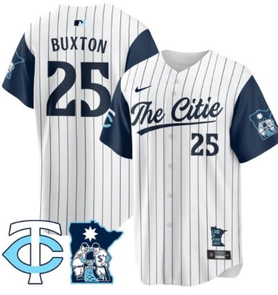 Byron Buxton Jersey 25 Minnesota Twins 2025 City Connect Concept Stitched White