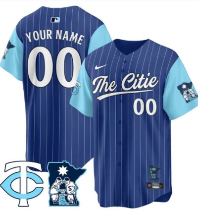 Custom Minnesota Twins Jersey 2025 City Connect Concept Stitched Royal