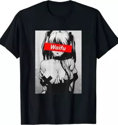 Manga Anime Waifu Japanese Girl Cosplay Men Women T-shirt Size S-5xl