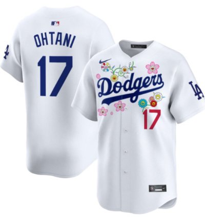 Shohei Ohtani Jersey 17 Dodgers X Takashi Murakami 2025 Vapor Limited Stitched White
