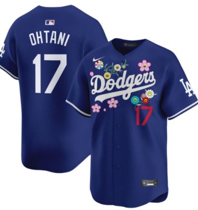 Shohei Ohtani Jersey 17 Dodgers X Takashi Murakami 2025 Vapor Limited Stitched Royal
