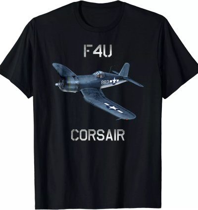 F4u Corsair Vintage Us Ww2 Warbird Fighter Plane T-shirt Size S-5xl