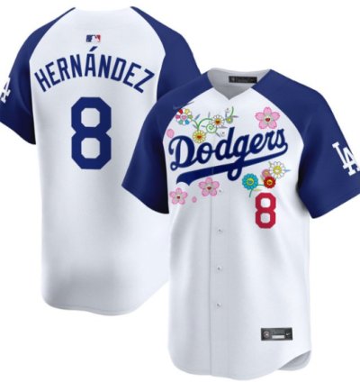 Kike Hernandez Jersey 8 Dodgers X Takashi Murakami 2025 Vapor Limited Stitched Alternate
