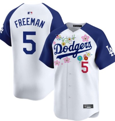 Freddie Freeman Jersey 5 Dodgers X Takashi Murakami 2025 Vapor Limited Stitched Alternate