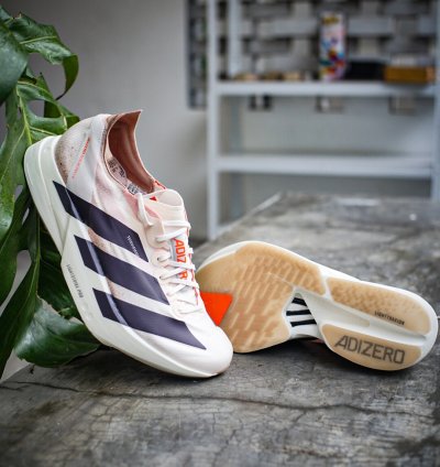 Adidas Adizero Adios Pro 4 chalk White Grey Strata Impact Orange