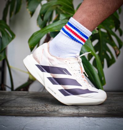Adidas Adizero Adios Pro 4 chalk White Grey Strata Impact Orange