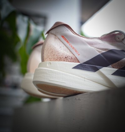 Adidas Adizero Adios Pro 4 chalk White Grey Strata Impact Orange