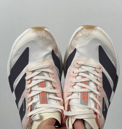 Adidas Adizero Adios Pro 4 chalk White Grey Strata Impact Orange