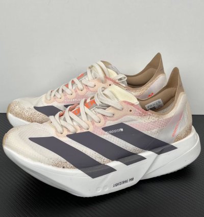 Adidas Adizero Adios Pro 4 chalk White Grey Strata Impact Orange