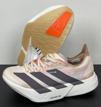Adidas Adizero Adios Pro 4 chalk White Grey Strata Impact Orange