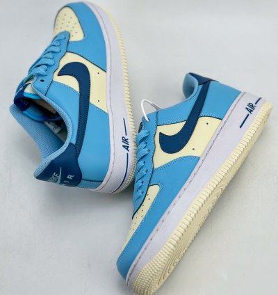 200 Nike Air Force 1 Low 07 Aquarius Blue Blue Rice Hf4837-407 -