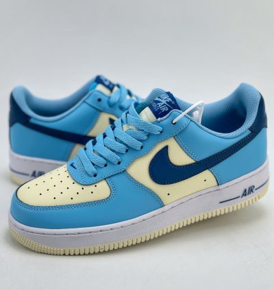 200 Nike Air Force 1 Low 07 Aquarius Blue Blue Rice Hf4837-407 -