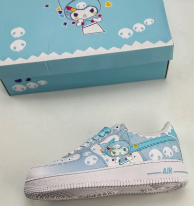 240 Nike Air Force 1 Low 07 White Blue Coulomi -