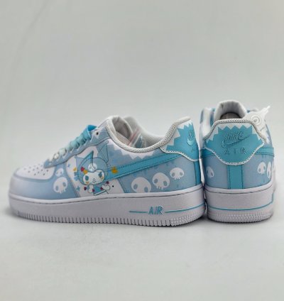 240 Nike Air Force 1 Low 07 White Blue Coulomi -