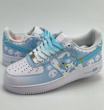 240 Nike Air Force 1 Low 07 White Blue Coulomi -