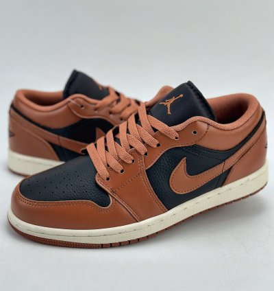 200 Air Jordan 1 Retro Low Wmns Archaeo Brown Black Brown Dc0774-021 -