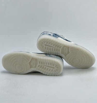 280 Nike Sb Dunk Low X Stussy White Blue Denim Jh8039-937