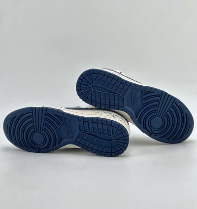 300 Nike Sb Dunk Low X Louis Vuitton White And Blue Denim Straps Sj2068-249 -