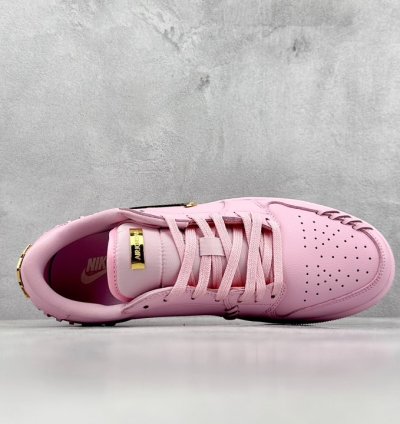 200 K Version Of Air Jordan 1 Low Method Of Make Aj1 Joe 1 Pink Gold Low-top Cul