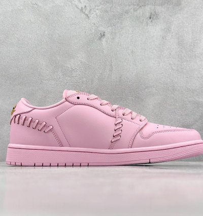200 K Version Of Air Jordan 1 Low Method Of Make Aj1 Joe 1 Pink Gold Low-top Cul