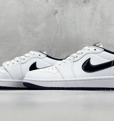 200 K Version Air Jordan 1 Low 85 Metallic Blue Aj1 Joe 1 Metallic White Blue Fb