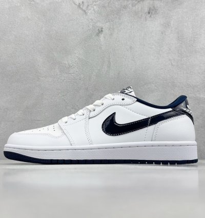 200 K Version Air Jordan 1 Low 85 Metallic Blue Aj1 Joe 1 Metallic White Blue Fb