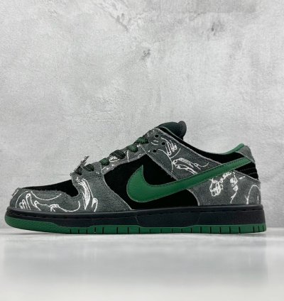 340 S2 There Skateboards X Nk Sb Dunk Low Graffiti Art Style Joint Sb Low-top Ca