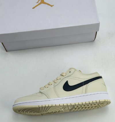 220 Foreign Trade Edition Air Jordan 1 Retro Low Coconut Milk Cream Dc0774-121 -