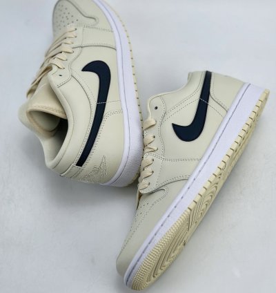 220 Foreign Trade Edition Air Jordan 1 Retro Low Coconut Milk Cream Dc0774-121 -