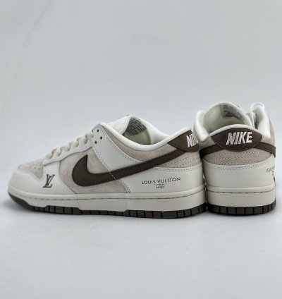 180 Nike Sb Dunk Low X Louis Vuitton White Brown Lv6188-001 -