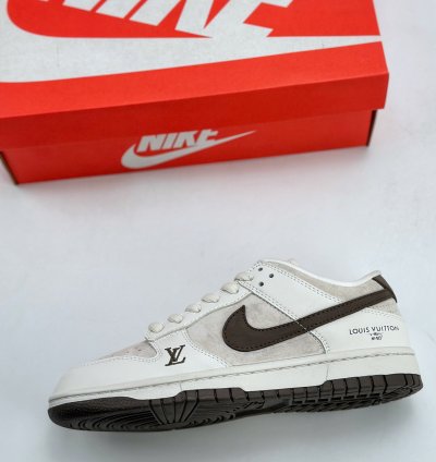 180 Nike Sb Dunk Low X Louis Vuitton White Brown Lv6188-001 -