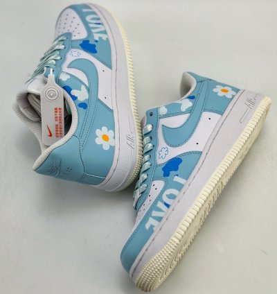 260 Nike Air Force 1 Low 07 Yehe Manufacturing Retro Girl Butterfly Flower Cw228