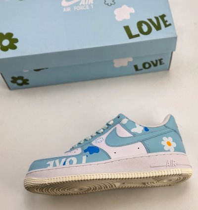 260 Nike Air Force 1 Low 07 Yehe Manufacturing Retro Girl Butterfly Flower Cw228