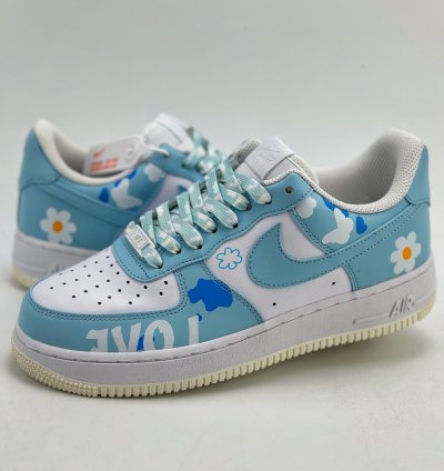 260 Nike Air Force 1 Low 07 Yehe Manufacturing Retro Girl Butterfly Flower Cw228