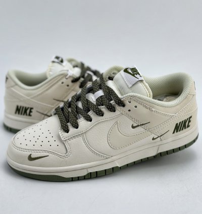 180 Nike Sb Dunk Low White Green Three Hooks Starry Sky Nk5639-323