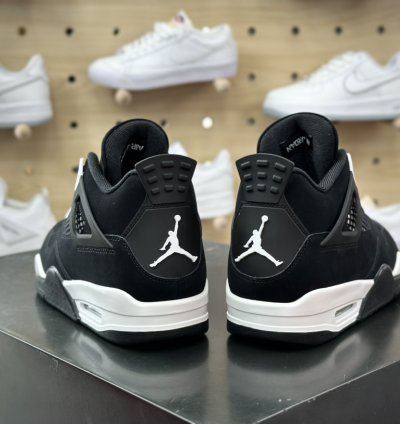 450 Jordan Aj4 Mid-top Retro Casual Sports Culture Basketball Shoes Matte Black