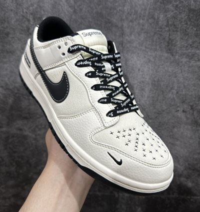Supreme X Nike Dunk Low Beige Canvas Bb6698-515 - Putia